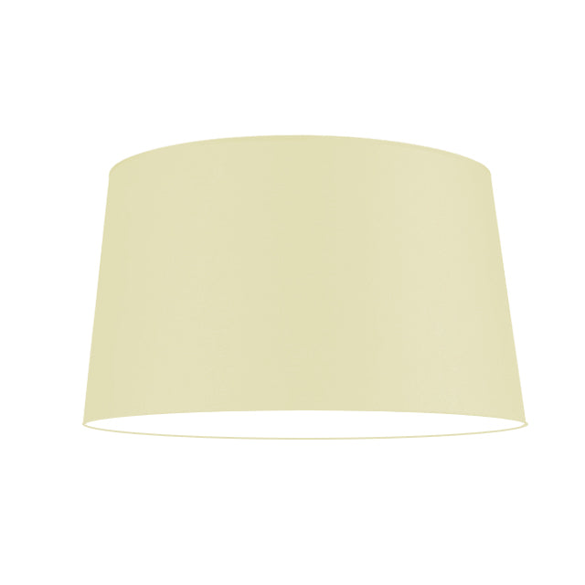 PANTALLA DECORATIVA CÓNICA 45DIAM X 35DIAM X 25ALT HUACHA IMPORTADA COLOR PERLA