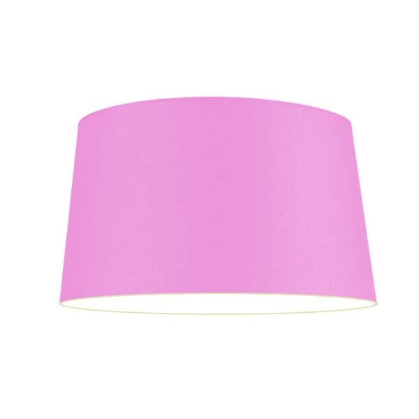 PANTALLA DECORATIVA CÓNICA 45DIAM X 35DIAM X 25ALT HUACHA IMPORTADA COLOR  ROSADO