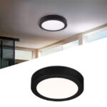 PANEL NEGRO LED CIRCULAR 24W ADOSABLE SIMPLE LUZ BLANCA 6000K – ILUMINA