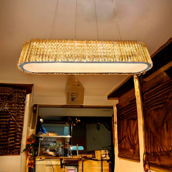 LÁMPARA COLGANTE KRYSTAL NAZLI TY LED + CONTROL REMOTO