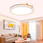 LÁMPARA DE TECHO SAFIRO WHITE AND GOLD LED 30W + CONTROL REMOTO