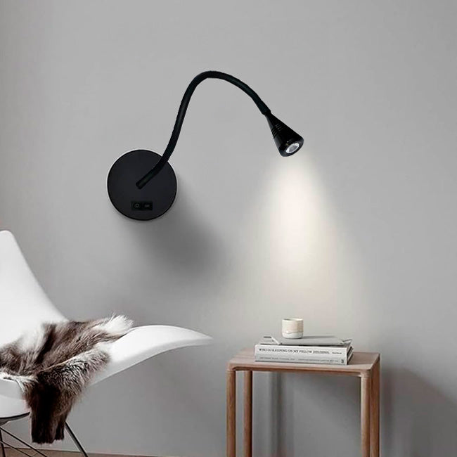 LÁMPARA DE PARED FLEXIBLE MALENA BLACK LED