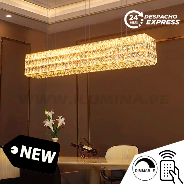 LÁMPARA COLGANTE TRICOLOR DILARA LED + CONTROL REMOTO