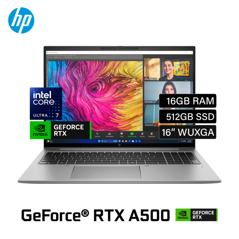 Laptop HP Zbook Firefly 16 G11 Intel Core Ultra 7 155H RAM 16GB Disco 512GB SSD Video Nvidia RTX A500 4GB 16″ WUXGA Windows 11 Pro