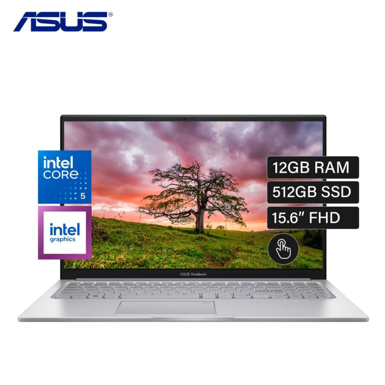 Laptop ASUS Vivobook F1504VAP-BS54T Intel Core 5 120U Ram 12GB Disco 512GB 15.6″ FHD Tactil Windows 11 (90NB13Y2-M00950)