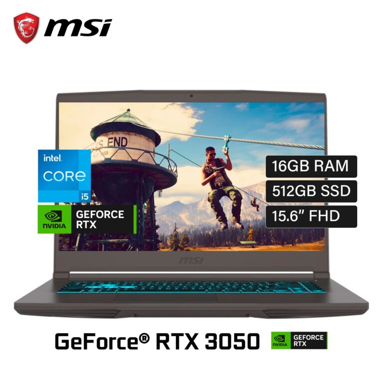 Laptop Gamer Msi Thin B13UC-1000US Intel Core I5 13420H Ram 16GB Disco 512GB SSD Video Nvidia RTX 3050 4GB 15.6″ FHD FreeDos (9S7-16R831-3037)