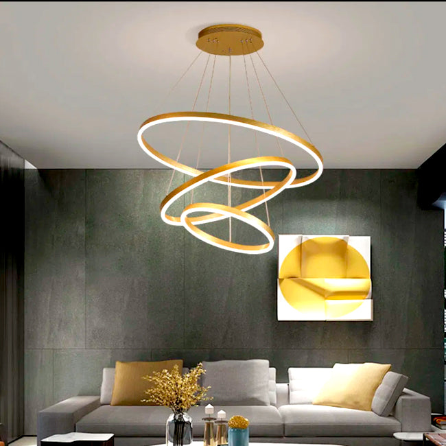 LÁMPARA COLGANTE LED SHANTALE GOLD + CONTROL REMOTO