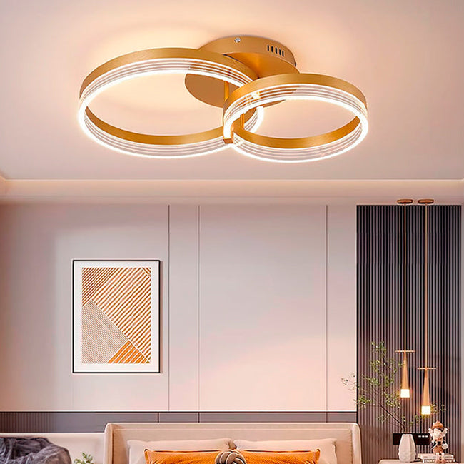 LÁMPARA DE TECHO KRISTAL GOLD LED 45W + CONTROL REMOTO LÁMPARA DE TECHO KRISTAL GOLD LED 45W + CONTROL REMOTO