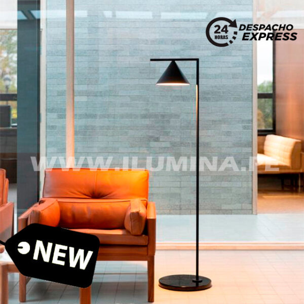 LÁMPARA DE PIE MINIMALISTA GENESIS BLACK