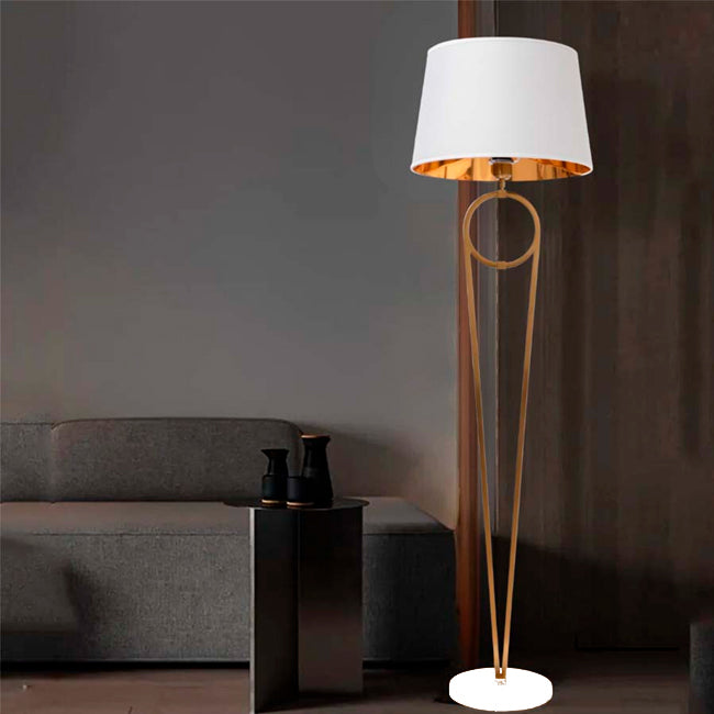 LÁMPARA DE PIE OLINDA GOLD AND WHITE – SIN FOCO LÁMPARA DE PIE OLINDA GOLD AND WHITE – SIN FOCO