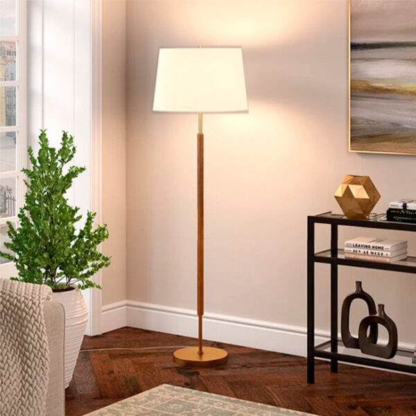 LÁMPARA DE PIE JESSICA GOLD CEDRO – SIN FOCO