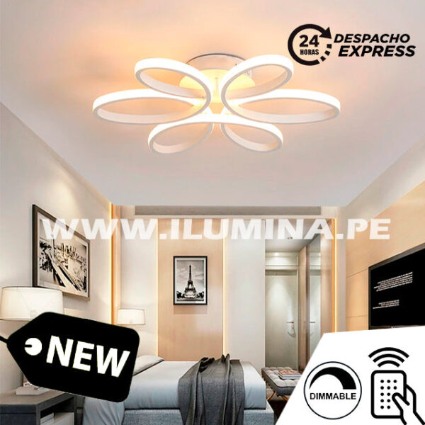 LÁMPARA DE TECHO LED FLORIDA + CONTROL REMOTO 40W