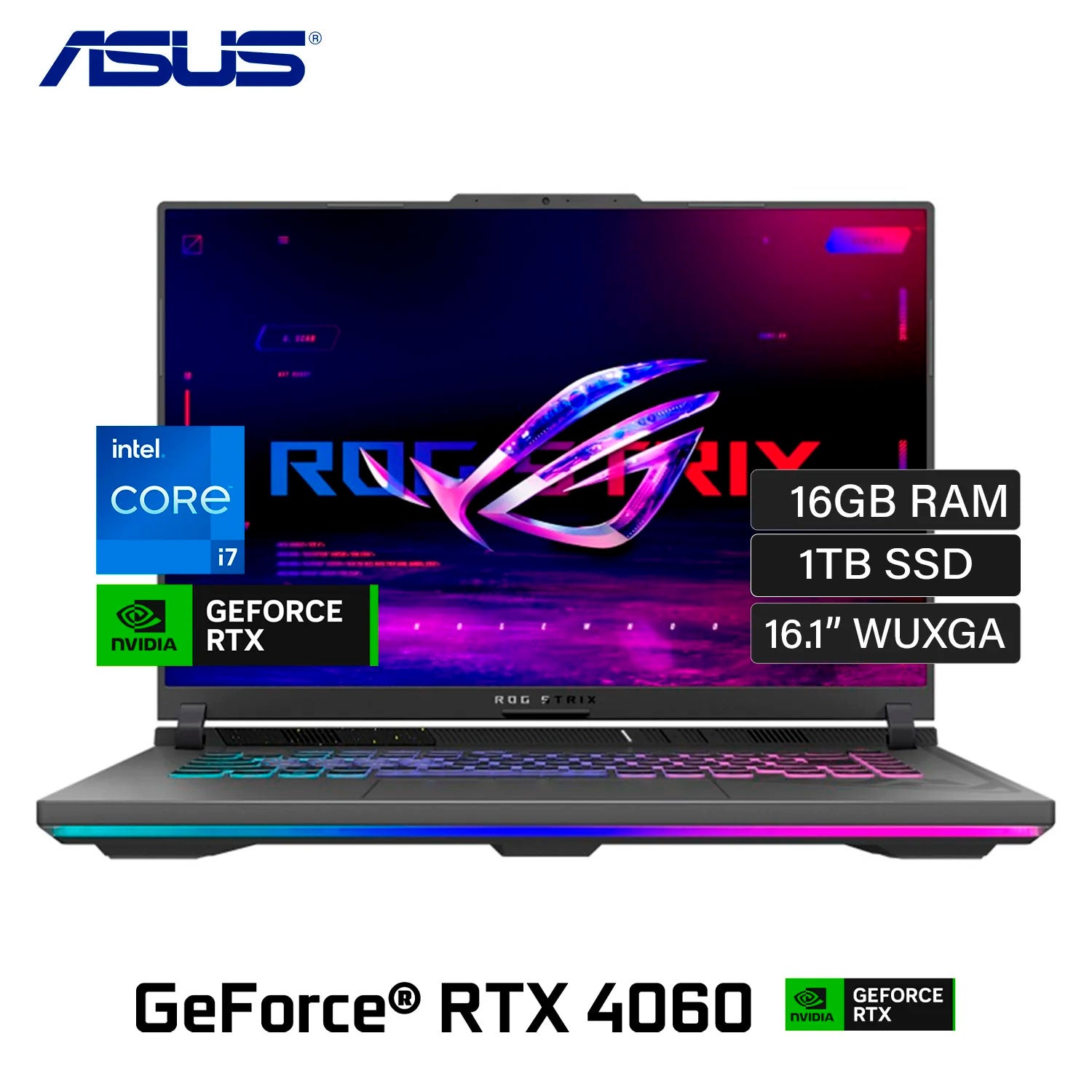 Laptop Asus ROG Strix G614JV-AS94 Intel Core i9 13900HX Ram 16GB Disco 1TB SSD Video Nvidia RTX 4060 8GB 16″ WUXGA Windows 11 Laptop Asus ROG Strix G614JV-AS94 Intel Core i9 13900HX Ram 16GB Disco 1TB SSD Video Nvidia RTX 4060 8GB 16″ WUXGA Windows 11