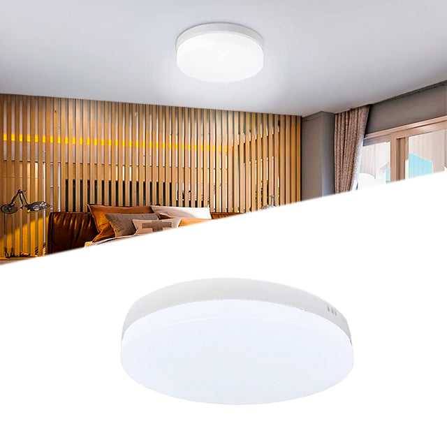 PANEL LED HIELO CIRCULAR ADOSABLE 18W 3000K LUZ CÁLIDA