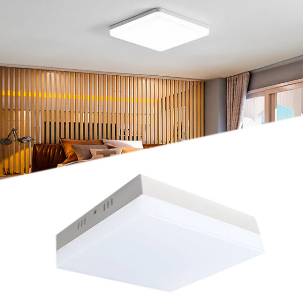 PANEL LED HIELO CUADRADO ADOSABLE 36W 6500K LUZ BLANCA
