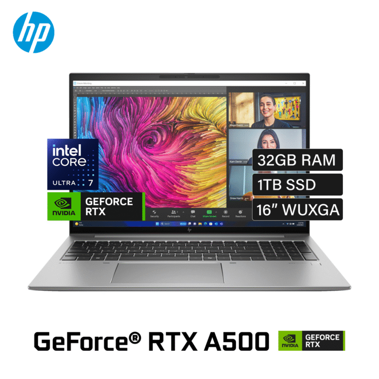 Laptop HP Zbook Firefly 16 G11 Intel Core Ultra 7 155H RAM 32GB Disco 1TB SSD Video Nvidia RTX A500 4GB 16″ WUXGA Windows 11 Pro