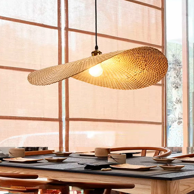 LÁMPARA COLGANTE DE BAMBÚ NATURAL HEIDI XXL E27