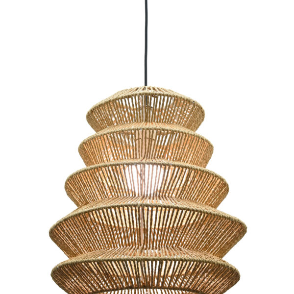 LÁMPARA COLGANTE DE RATTAN NATURAL HELENA E27