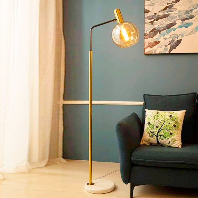 LÁMPARA DE PIE KATARINA BLACK AND GOLD LED / SIN FOCO LÁMPARA DE PIE KATARINA BLACK AND GOLD LED / SIN FOCO