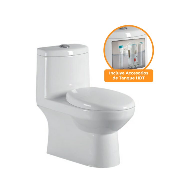 0020010348 – Inodoro One Piece Kioto + Tapa Asiento y Acces. HTD Blanco (680X365X750) – Fratelli Premium