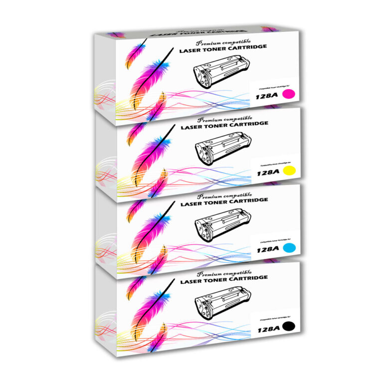 Kit de Toner Compatible 128A CMYK PRO CP3525, CM3530