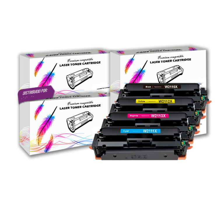 Kit de Toner HP Compatible 206X Negro y colores M282, M255