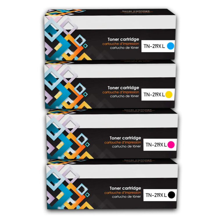 Kit de toner Brother TN-219XL Negro y Colores L3560CDW Compatible