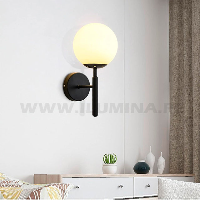 LÁMPARA DE PARED BRUNA BLACK LED