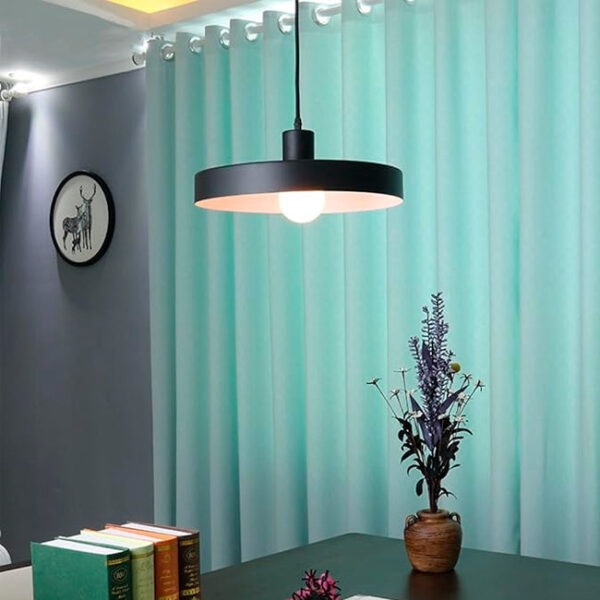 LÁMPARA COLGANTE CAMPANA DE ALUMINIO STANFORD BLACK / SIN FOCO