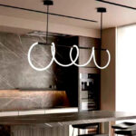 LÁMPARA COLGANTE LORENA BLACK LED + CONTROL REMOTO