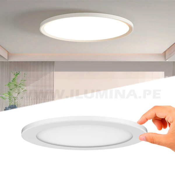 PANEL LED TRICOLOR POLICARBONATO SÚPER SLIM 24W – 30K 40K 65K