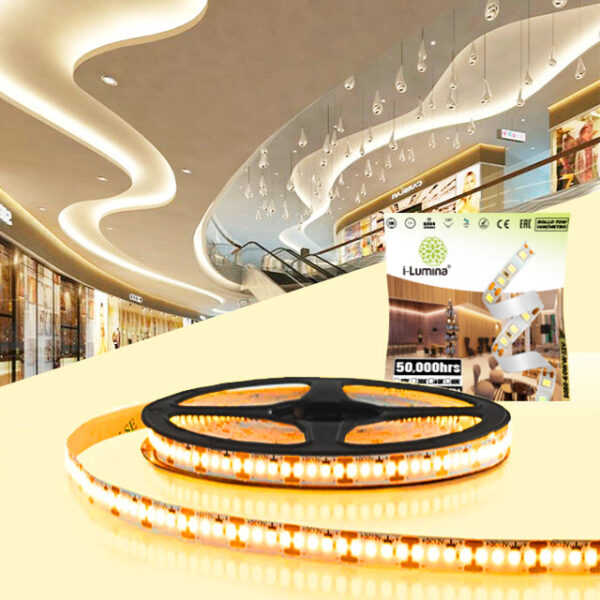 CINTA LED FLEX 100W LUZ CÁLIDA 2700K SMD5050 – 5MTS MARCA ILUMINA