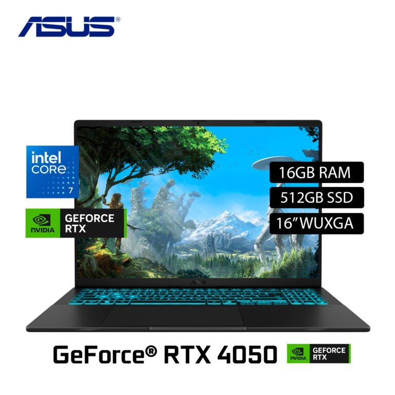 Laptop ASUS V16 V3607VU-RP036W Intel Core 7 240H Ram 16GB Disco 512GB Video Nvidia RTX 4050 6GB 16″ WUXGA Windows 11 (90NB15Q1-M00570)