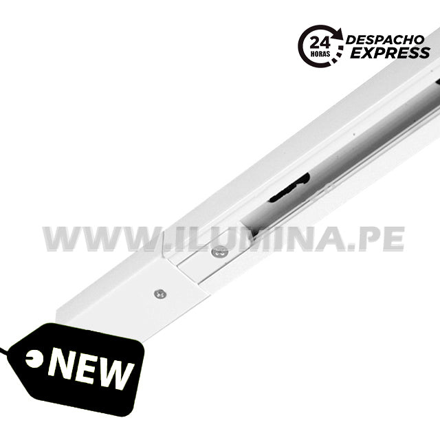 RIEL DE ALUMINIO PROFESIONAL 2.00 METROS BLANCO – PESADO