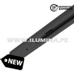 RIEL DE ALUMINIO PROFESIONAL 2.00 METROS NEGRO – PESADO – ECONÓMICO