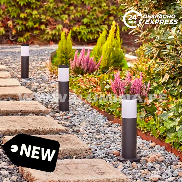 LÁMPARA DE EXTERIOR MINI BOLARDO TUBE E27 – 45CM ALT