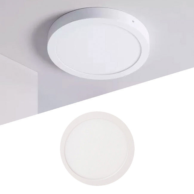 PANEL BLANCO LED CIRCULAR 18W ADOSABLE SIMPLE LUZ INTERMEDIA 4000K – ILUMINA