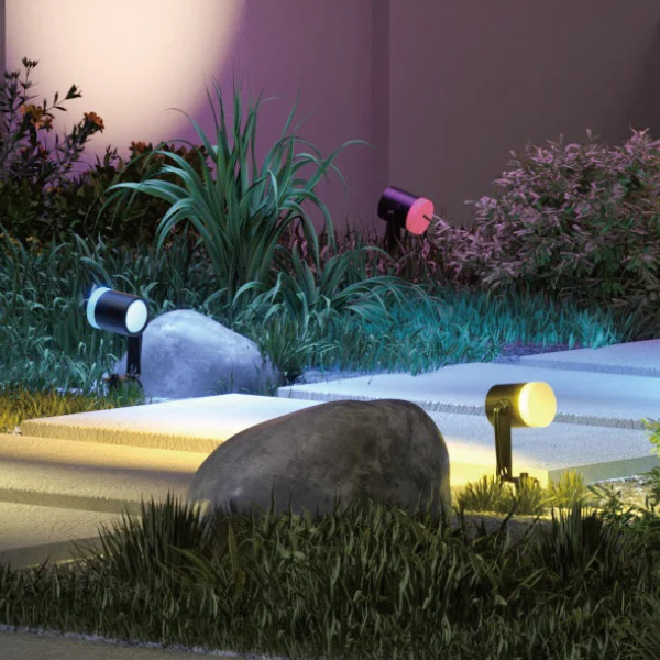 Lámpara de paisaje inteligente con estaca, serie V9