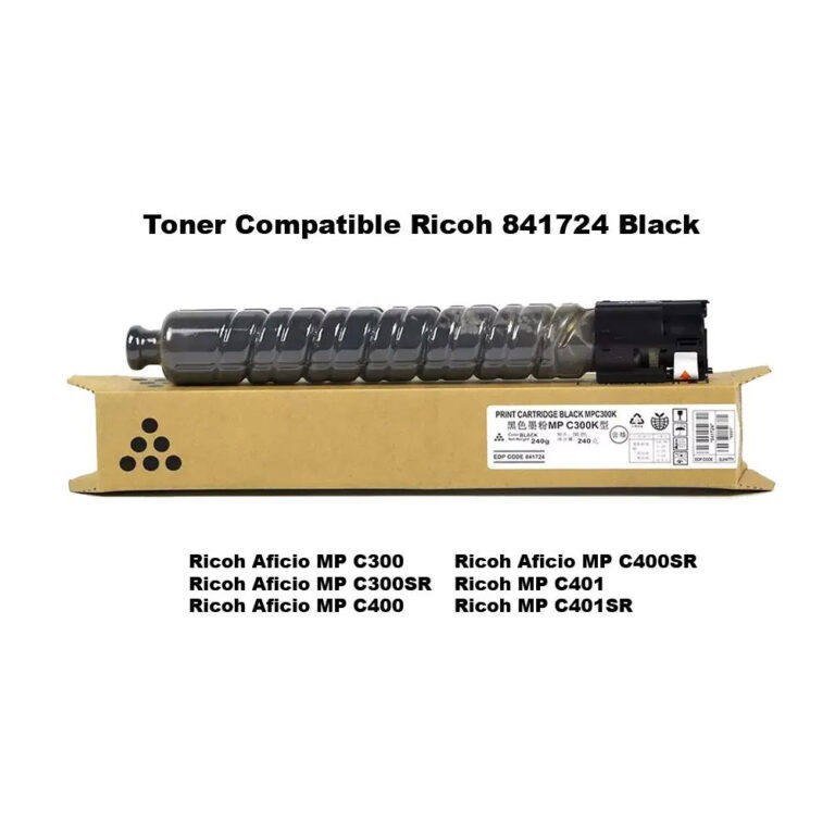 Toner Ricoh 841724 Black Mp C300/C400/C401 8.3 Kpg