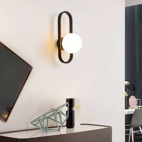 LÁMPARA DE PARED INTERIOR SELENA BLACK – SIN FOCO