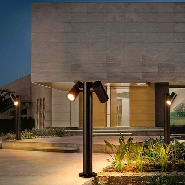 LÁMPARA DE EXTERIOR BOLARDO LED PROFESIONAL AURORA BLACK – 60CM ALT