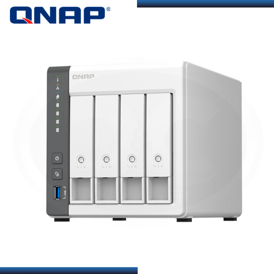 ALMACENAMIENTO NAS QNAP TS-433 ARM CORTEX A55 4 BAHÍAS/MEMORIA 4GB RAM INTEGRADA (NO AMPLIABLE)