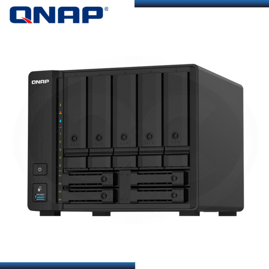 ALMACENAMIENTO NAS QNAP TS-932PX ARM CORTEX-A57/ 9 BAHÍAS (5 SATA 3.5″+ 4 SATA 2.5″)/4GB (EXPANDIBLE 16GB) 2 PUERTOS SFP+ 10GbE