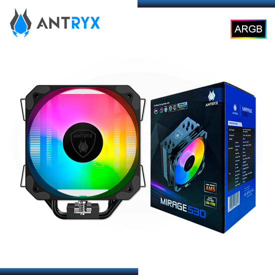 ANTRYX MIRAGE 530 BLACK ARGB REFRIGERACION AIRE AMD/INTEL