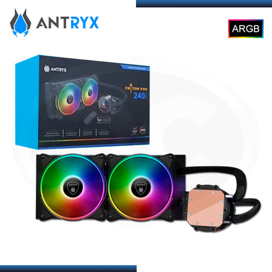 ANTRYX TRITON EVO 240 ARGB BLACK REFRIGERACION LIQUIDO AMD/INTEL (PN:AWC-TE240K)