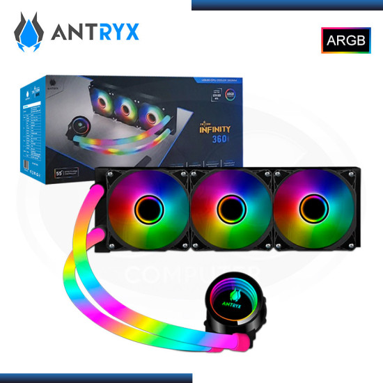ANTRYX TRITON INFINITY 360 ARGB BLACK REFRIGERACION LIQUIDO AMD/INTEL (PN:AWC-TI360K)
