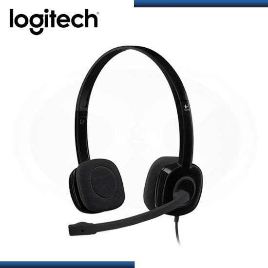 AUDIFONO LOGITECH H151 STEREO BLACK CON MICROFONO (PN:981-000587)