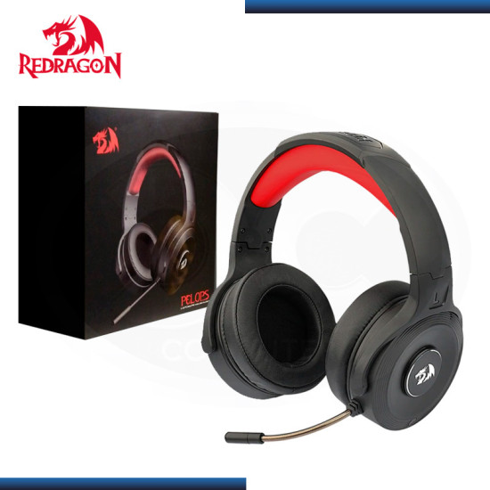 AUDIFONO REDRAGON PELOPS H818 BLACK CON MICROFONO WIRELESS PC/XBOX/PS4