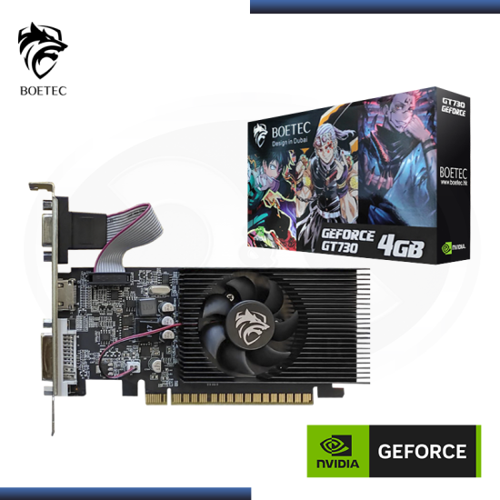 BOETEC GEFORCE GT730 4GB DDR3 128BITS (PN:GT730LP-4GD)