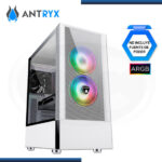 CASE ANTRYX RX 460 MESH WHITE ARGB SIN FUENTE VIDRIO TEMPLADO USB 3.0/USB 2.0 (PN:AC-RX460MW)